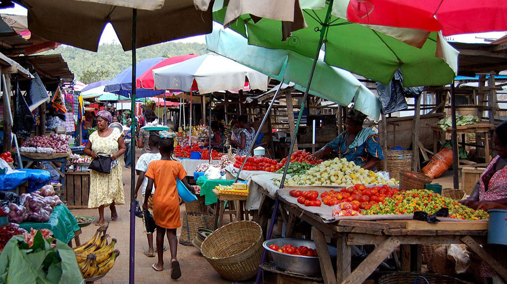 Market in Africa.